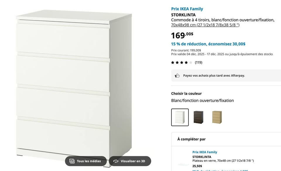 4-drawer Ikea Dresser - photo 2