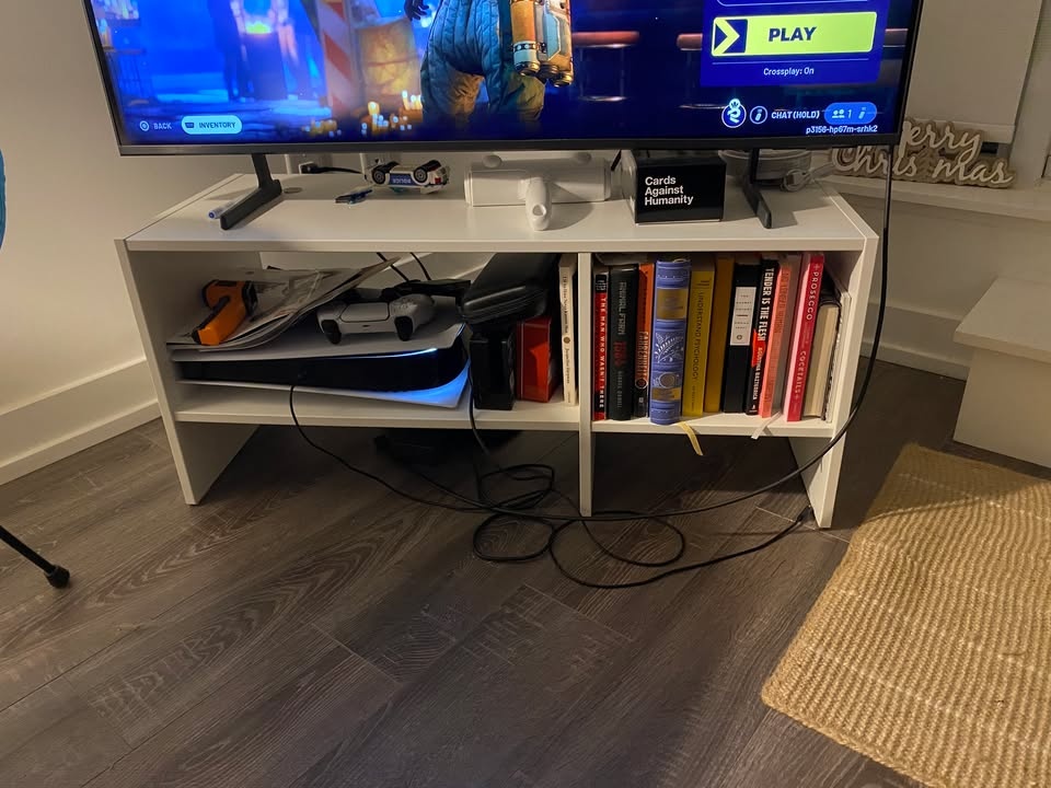 White TV stand