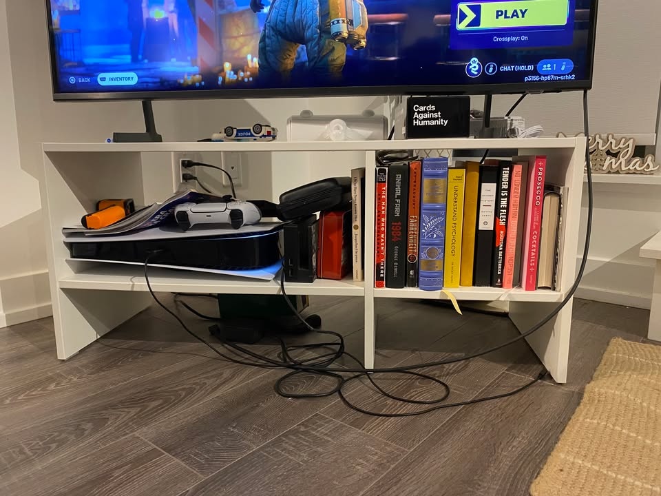 White TV stand - photo 2