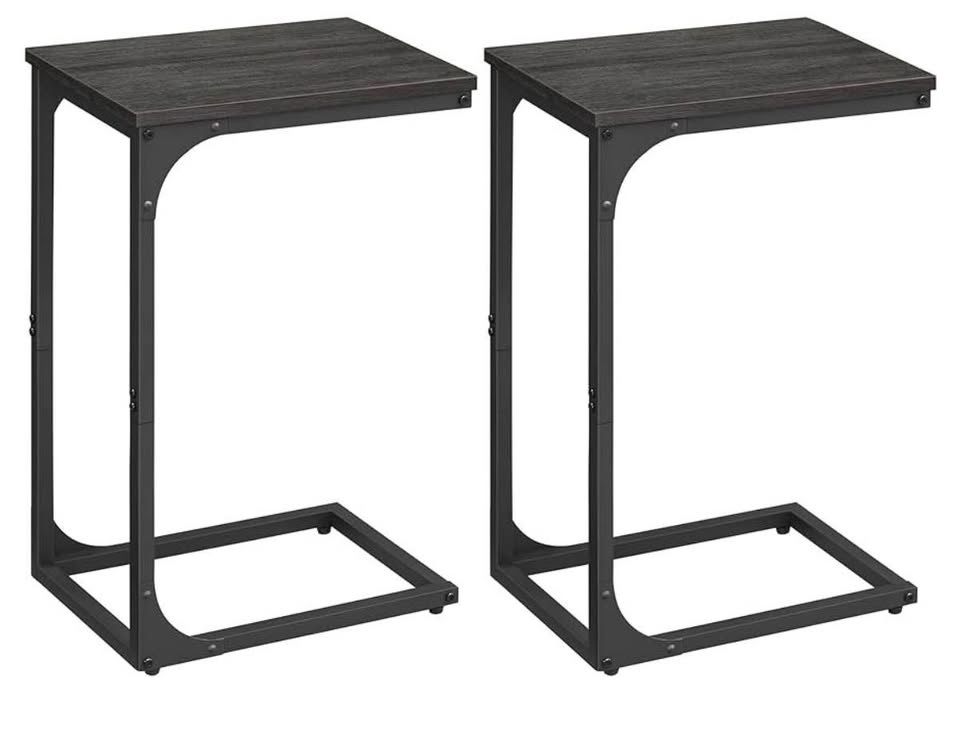 VASAGLE C-Shaped Side Tables (Set of 2) – New in Box - photo 2