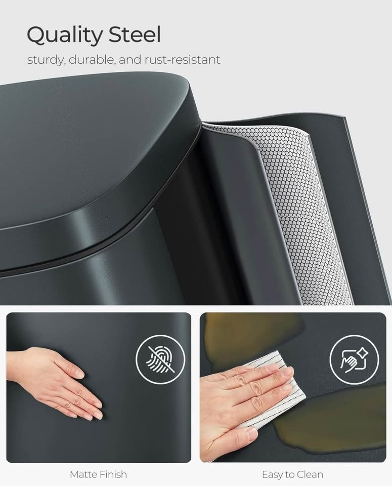 BRAND NEW SONGMICS 8-Gallon Trash Can + 30 Bags - photo 4