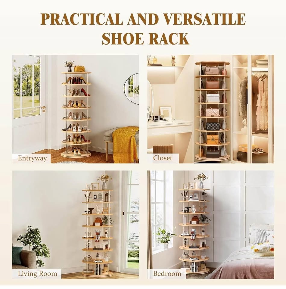 360-degree rotating shoe rack - photo 5