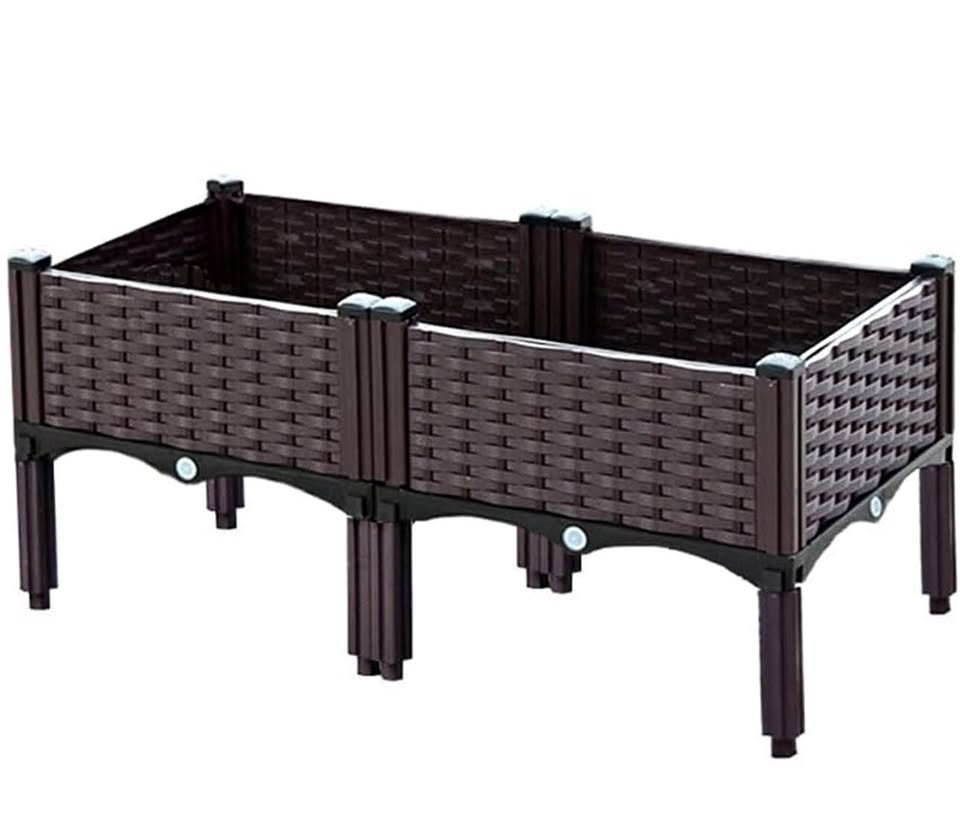 Raised garden bed with legs/ Cama de jardín elevado