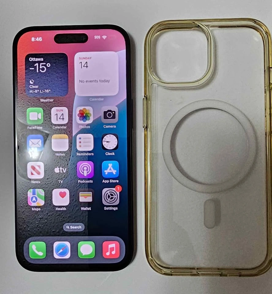 Unlocked iPhone 15 128G Black Titanium - photo 3