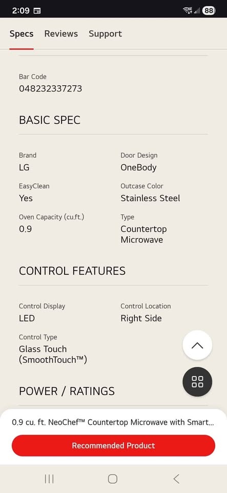 LG NeoChef Microwave w/ EasyClean interior - photo 5