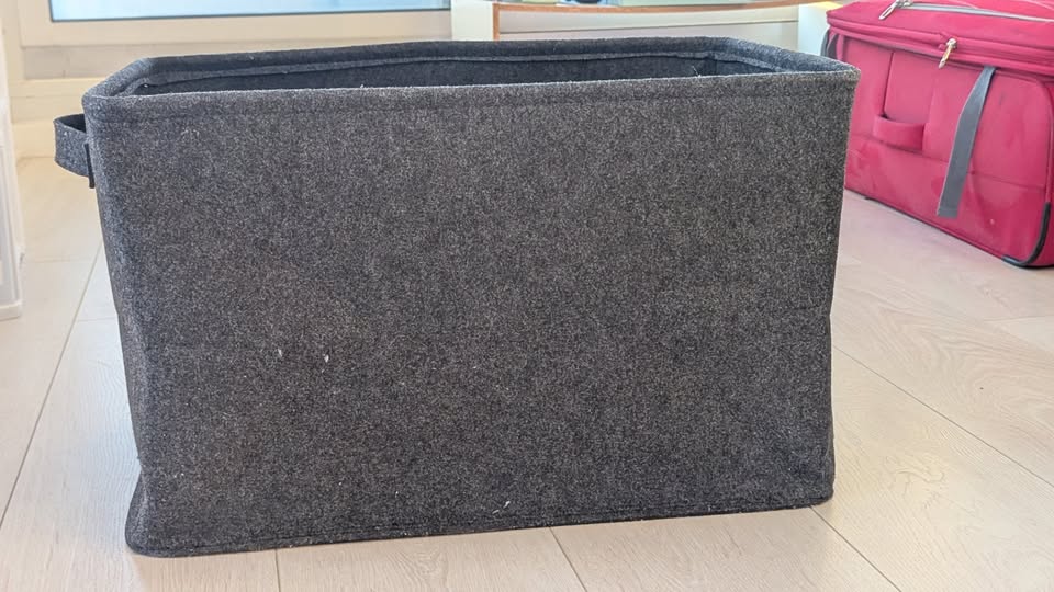Gray Felt Storage Bin (Foldable) - photo 2