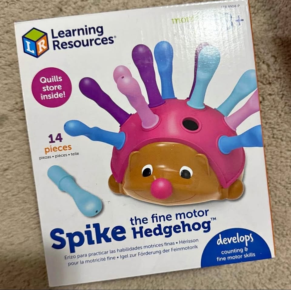 Spike the fine motor Hedgehog (Pink)