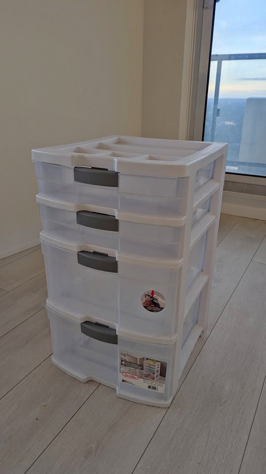 Sterilite 4-Drawer Plastic Storage Unit