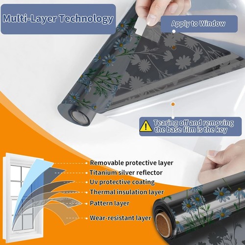 One Way Privacy Film, Window Tint, 23.6 x 78.7 in. - photo 3