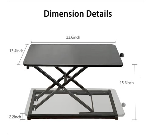 Standing Desk Converter Height Adjustable - photo 2
