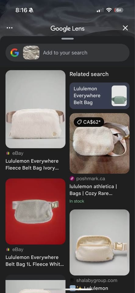 Lululemon Everywhere Belt Bag- Fleece off white - photo 5