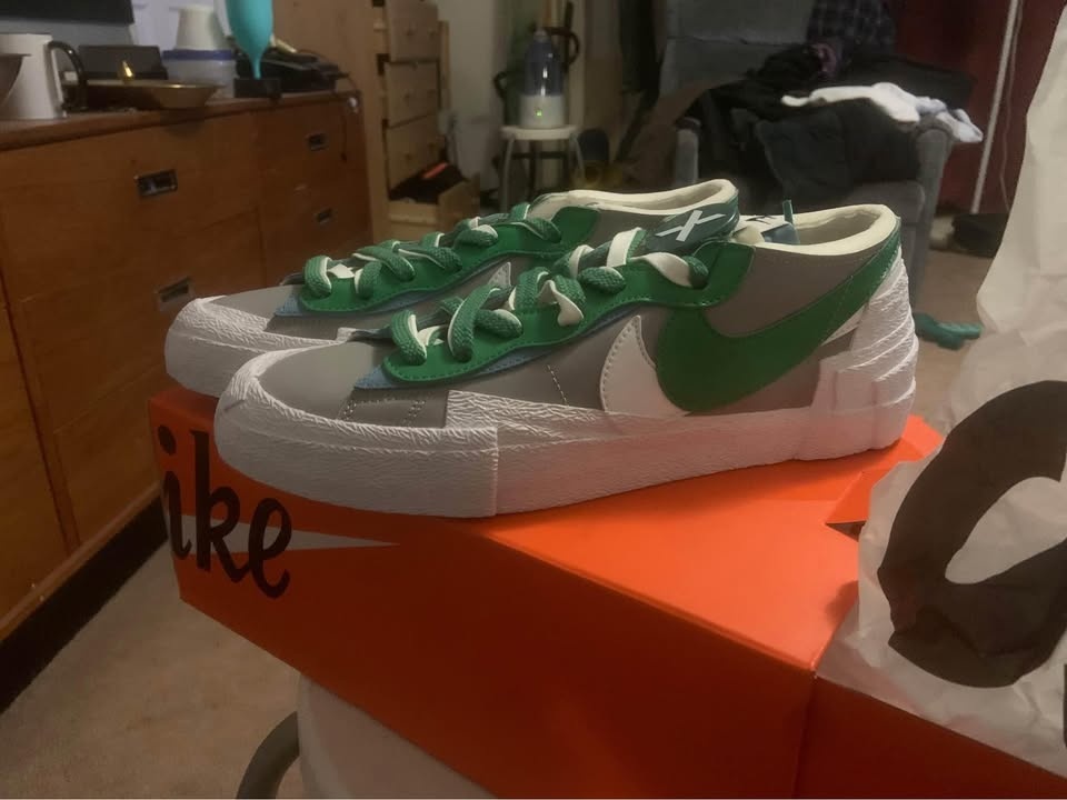 Nike x Sacai Blazer Low Green Size 9.5 - photo 2