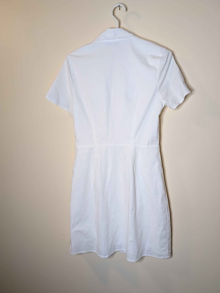 Abercrombie & Finch Size M White Short Sleeve Dress - photo 2