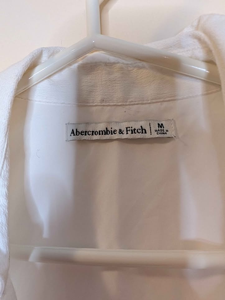 Abercrombie & Finch Size M White Short Sleeve Dress - photo 3