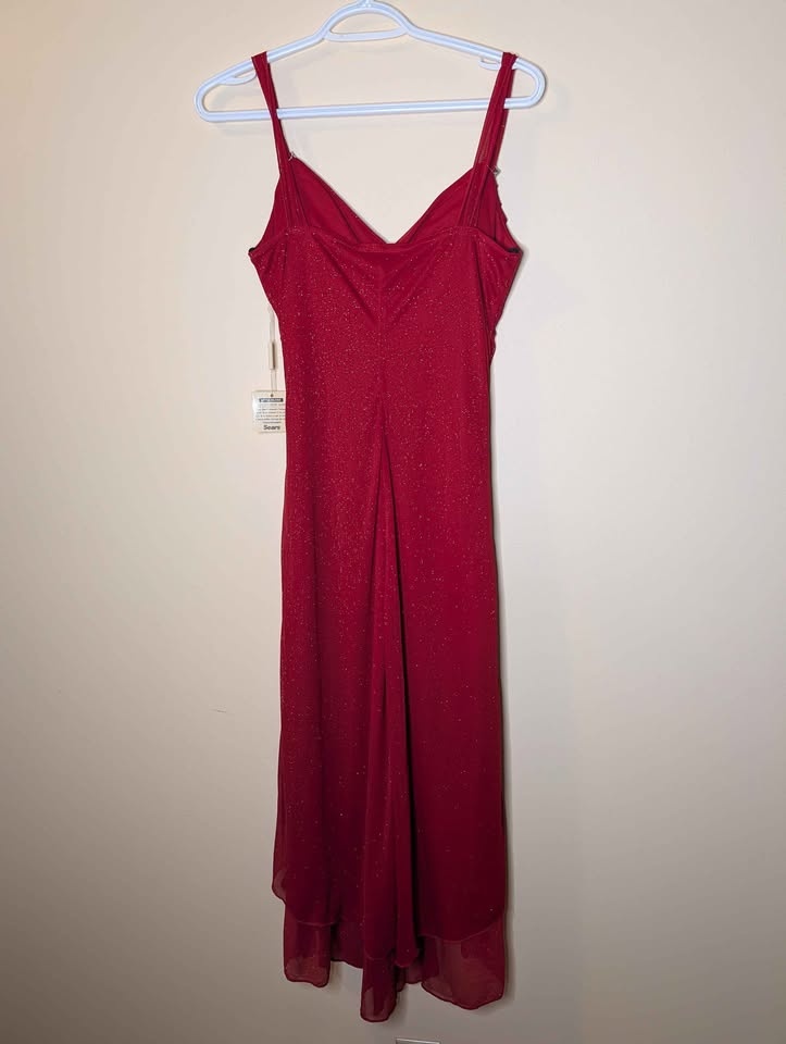 Vintage Sears Red Evening Dress Size 6 - photo 2