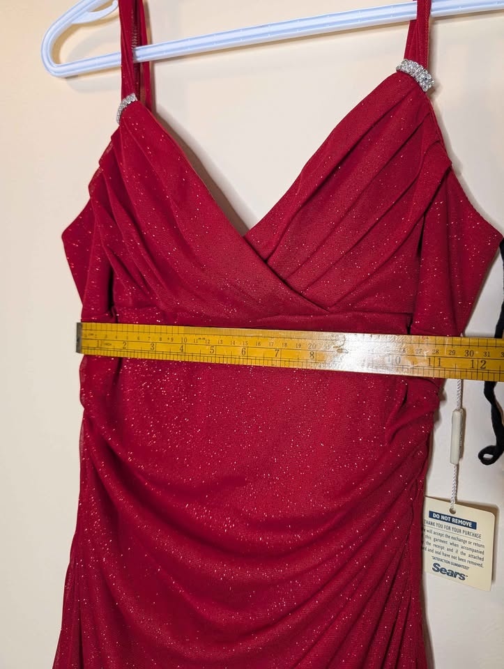 Vintage Sears Red Evening Dress Size 6 - photo 5