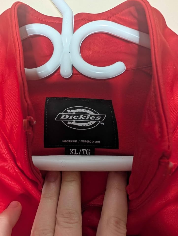 Dickies Men's Red Track Jacket with Logo Stripes - photo 4