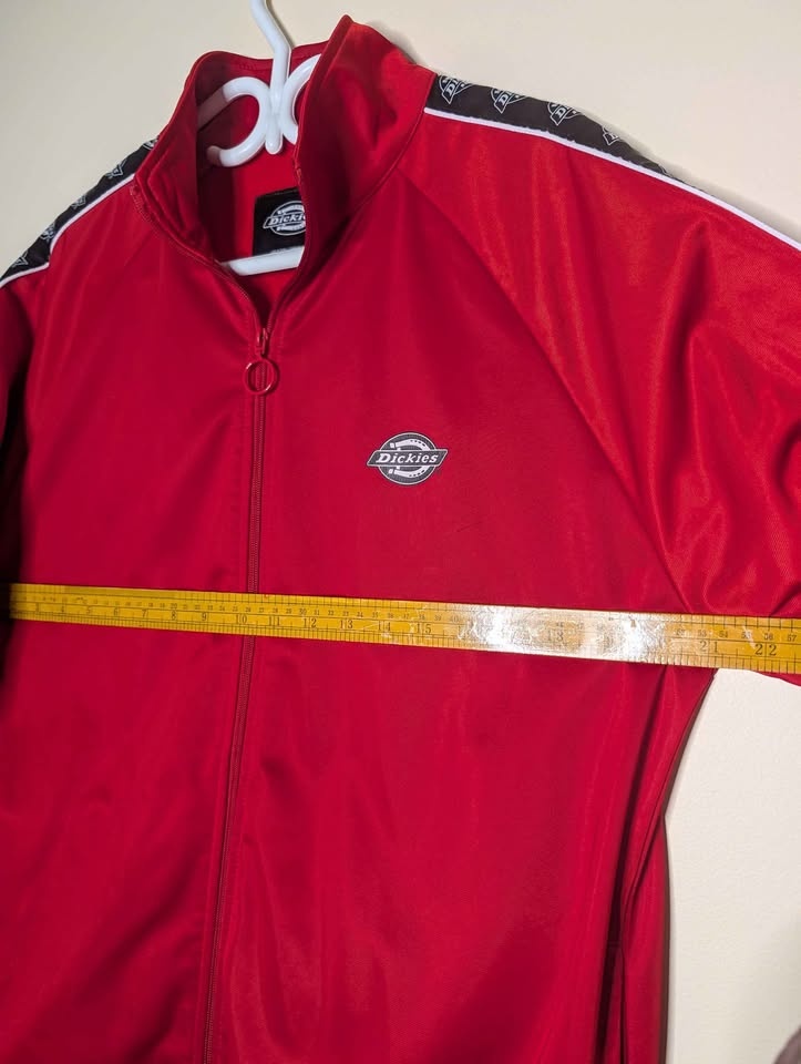 Dickies Men's Red Track Jacket with Logo Stripes - photo 5