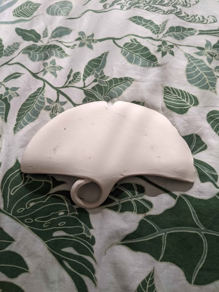 Handmade ginkgo leaf dish - photo 3