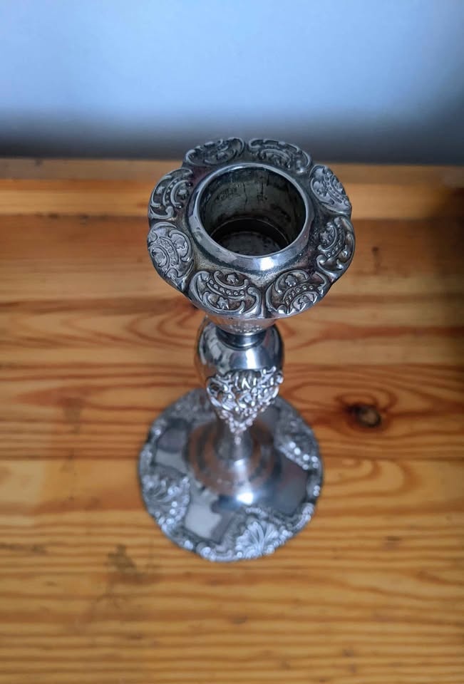 Heavy silver candlestick - photo 2