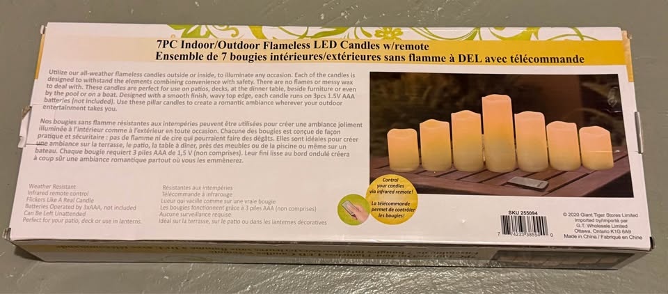 7PC Flameless LED Candles w/Remote - photo 2