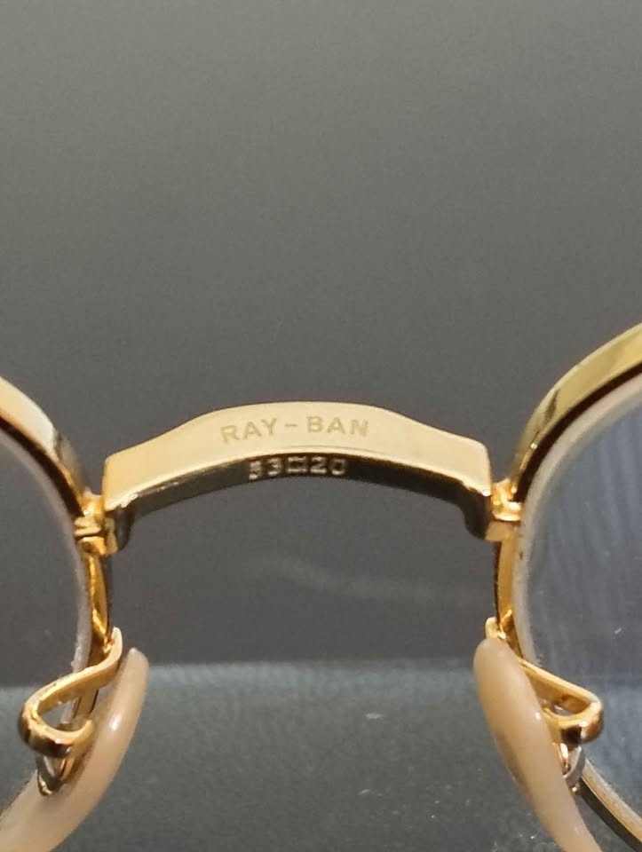 Gold Framed Ray Ban Rounded Prescription Glasses - photo 2