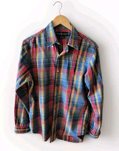 Vintage Ralph Lauren Plaid Button Down Shirt Mens M