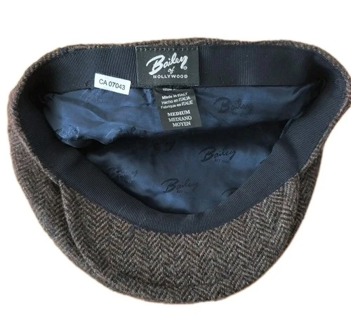 Vintage BAILEY of Hollywood Wool Flat Cap Hat Made in Italy Herr - photo 3