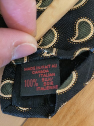 Vintage Chaps Ralph Lauren 100% Silk Paisley Tie Made in Canada - photo 4