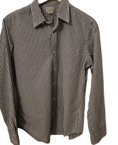 J.Crew Mens Button Down Shirt Medium Navy Gingham