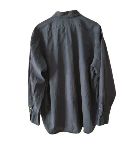 Vtg 90s Ralph Lauren Silk Cotton Shirt Mens XXL - photo 3