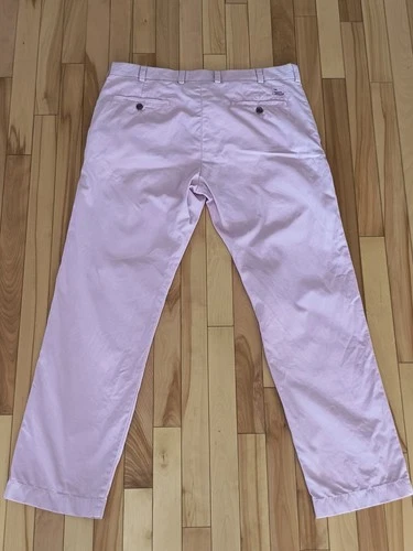 Brooks Brothers Milano Chinos Men's 35x30 Pink Slim Fit - photo 2