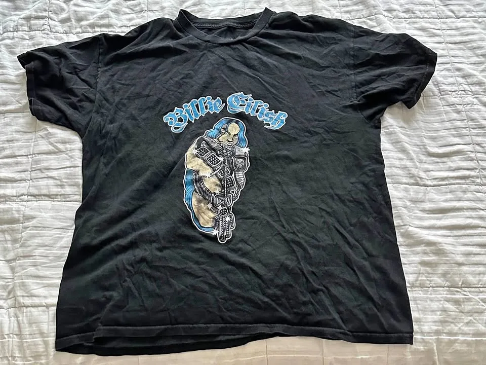 2019 Billie Eilish Large Print Cotton T-Shirt thumbnail