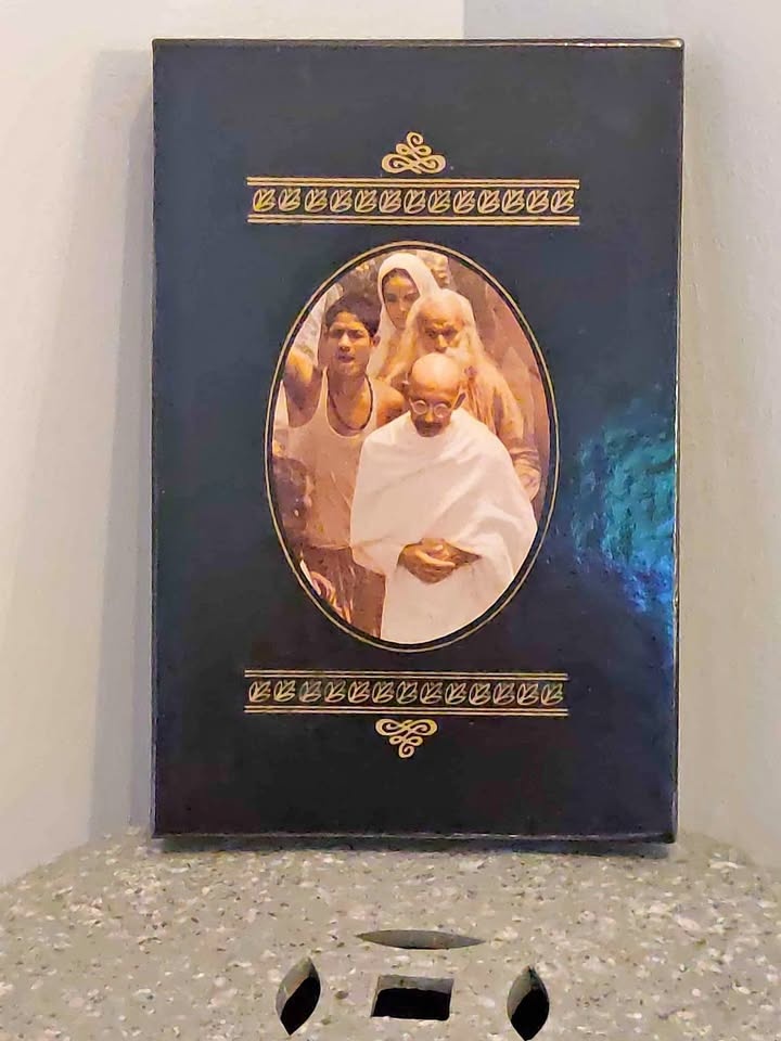 Vintage Gandhi Silk Covered Book