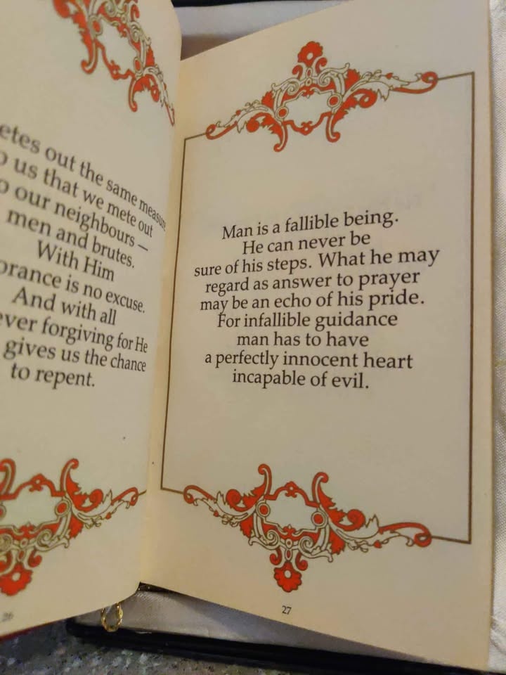 Vintage Gandhi Silk Covered Book - photo 4