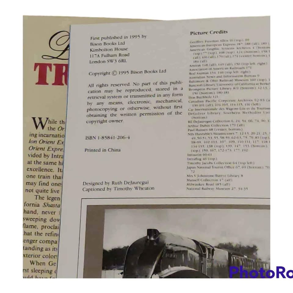 Luxury Trains by Timothy Wheaton Hardcover Book - photo 4