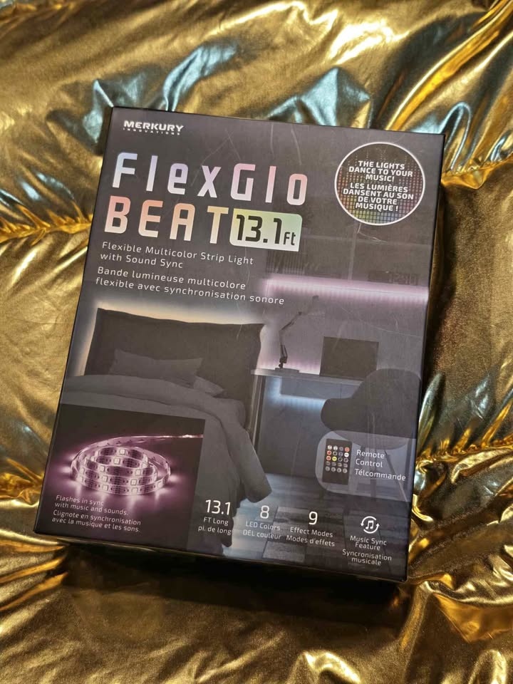 Merkury Innovations FlexGlo Beat 13.1 ft Strip Light