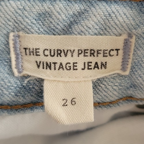 Madewell Curvy Perfect Vintage Jeans Size 26 Blue Distressing - photo 3