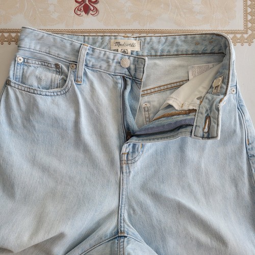 Madewell Curvy Perfect Vintage Jeans Size 26 Blue Distressing - photo 4