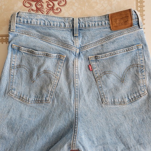 Levi's Ribcage Straight Ankle Jeans Womens Sz 32x27 Blue - photo 5