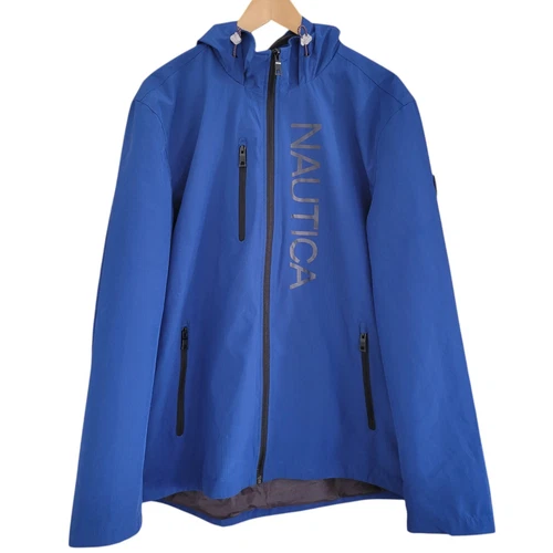 NAUTICA Lightweight Jacket Mens Large Blue Water Wind Resistant