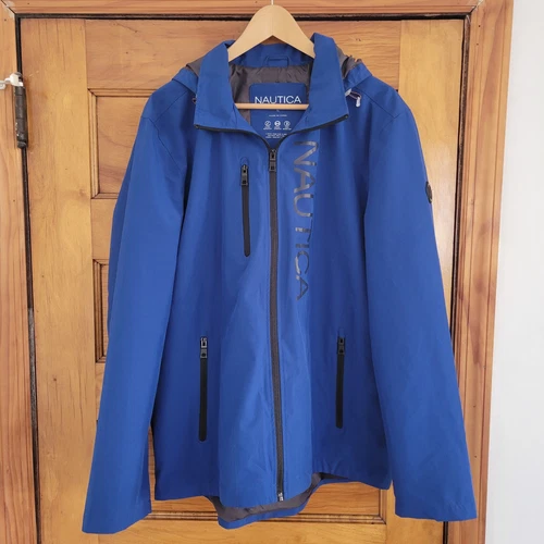 NAUTICA Lightweight Jacket Mens Large Blue Water Wind Resistant - photo 3