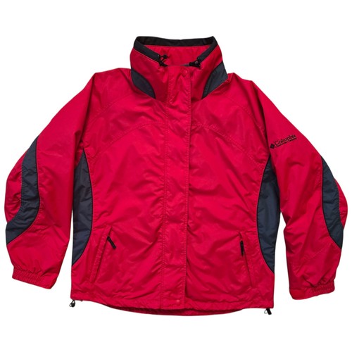 Columbia Core Interchange Jacket Womens Size XL Red Black Full Z