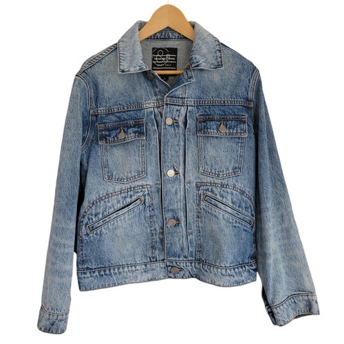 Treasure & Bond Jean Jacket Mens S Blue Denim Trucker