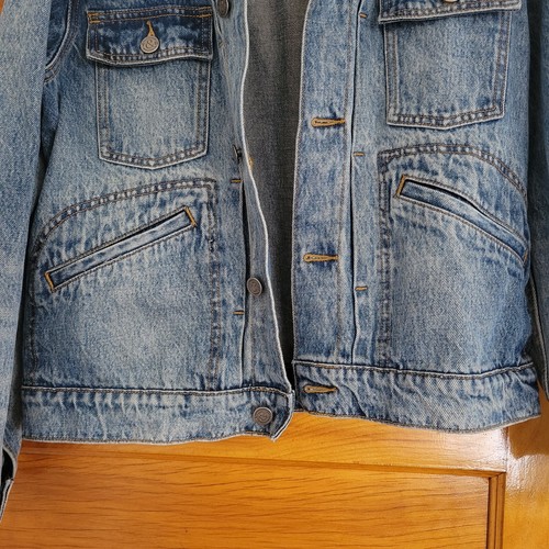 Treasure & Bond Jean Jacket Mens S Blue Denim Trucker - photo 5