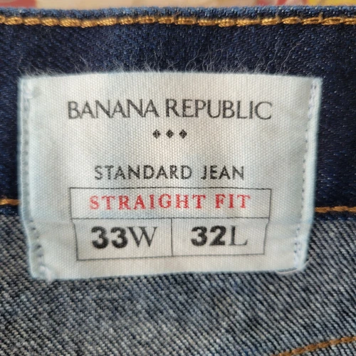 Banana Republic Jeans Mens 33x30 Blue Straight Fit - photo 3