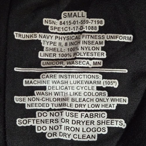 US Navy PT Uniform Shorts Size S Navy Blue - photo 4