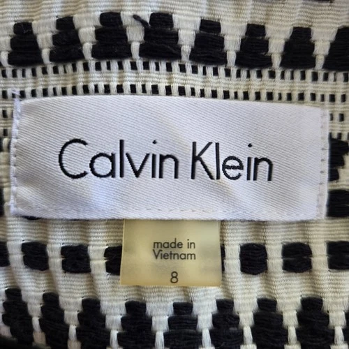 Calvin Klein Blazer Jacket Womens Size 8 Swiss Dot - photo 3