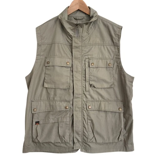 Northwest Territory Hunting Fishing Vest Mens Size M Olive Snap - photo 2