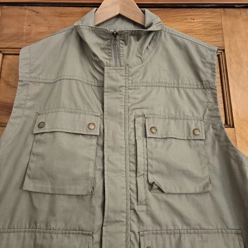 Northwest Territory Hunting Fishing Vest Mens Size M Olive Snap - photo 4